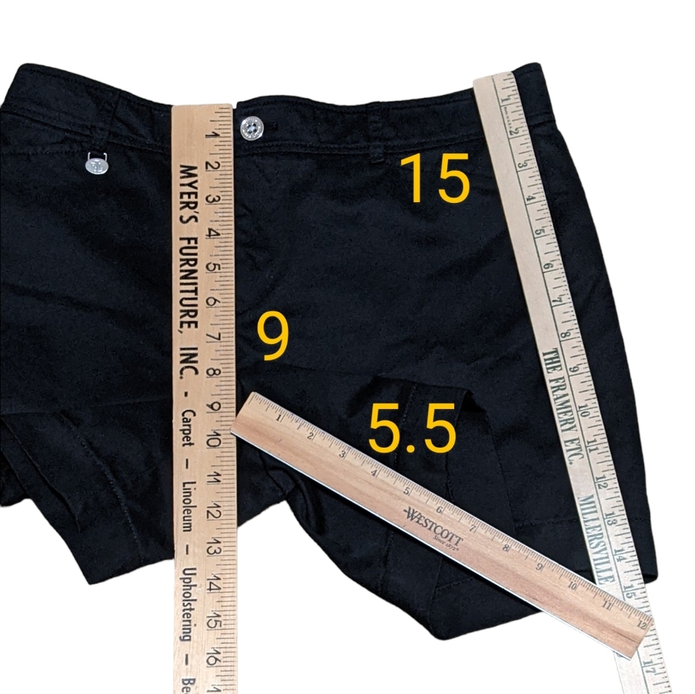 Lauren Ralph Lauren black cotton Chino walking shorts women's size 6 - Picture 4 of 7